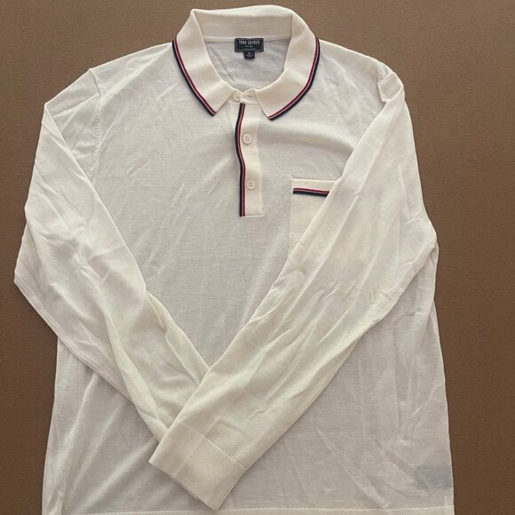 2 Pack of TODD SNYDER shirts SIZE LARGE Navy Blue & White - Picture 1 of 4